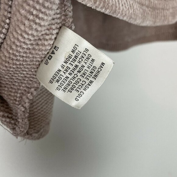 Spring + Mercer Pink Blush Velvet Chenille Soft Cowl Neck Sweater with Tie Sz Lg - Picture 5 of 5